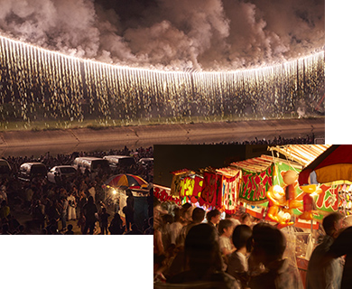 のおがた夏祭りへの花火協賛